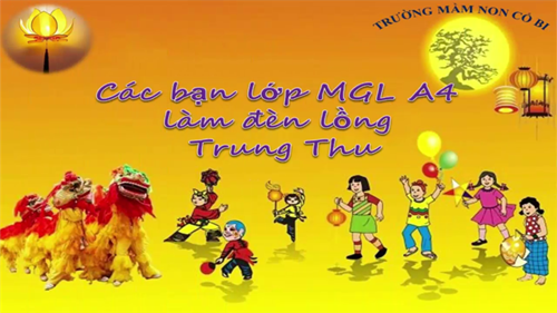 Các bạn A4- làm đèn lồng vui đón trung thu